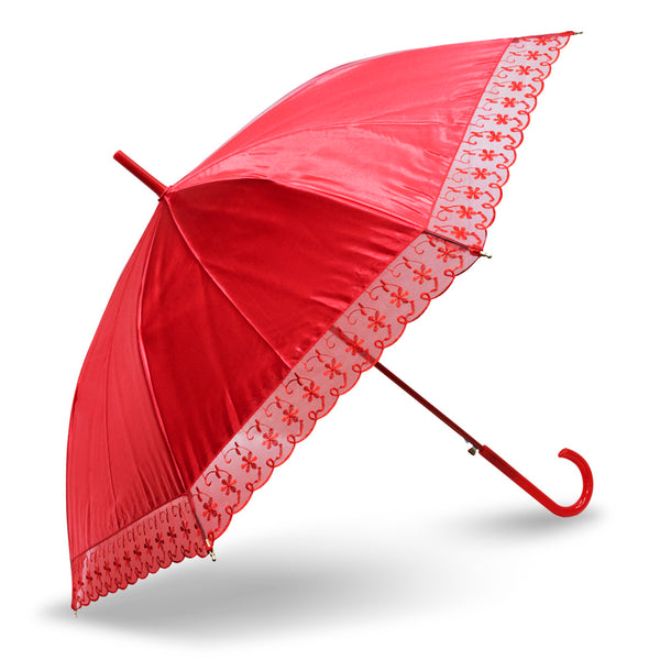 紅邊紅傘
